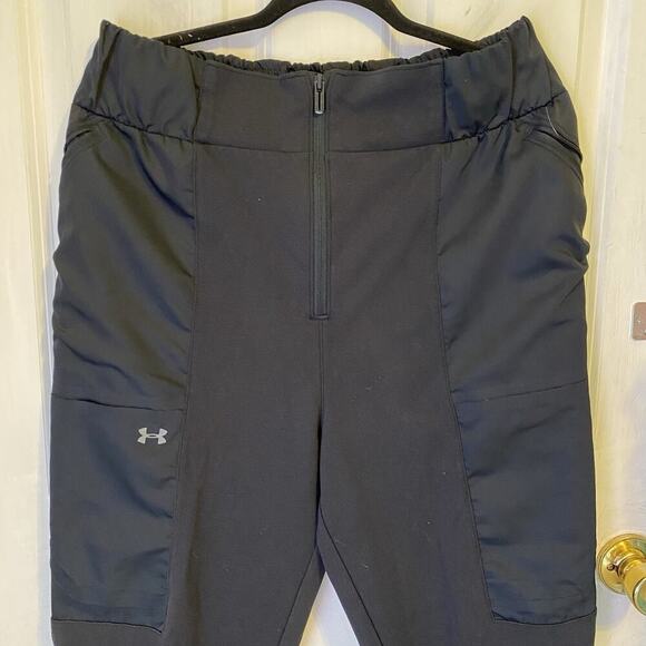 Under Armour Pants Mens Large Loose Activewear Track Training Athletic Black - Picture 6 of 10